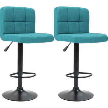 Barová židle 2 látkové barové židle ve více barvách-mátová