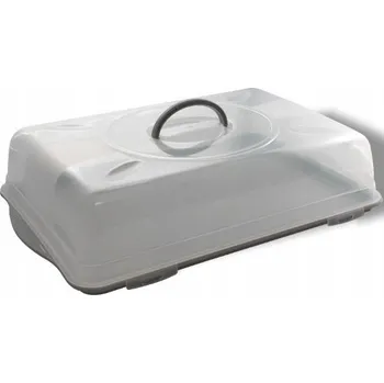 Dóza na potraviny Obdélníkový tác s víkem 46 cm na dort 3908