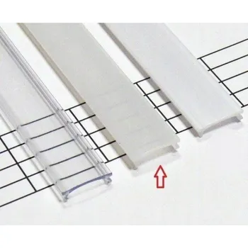 LED osvětlení Difuzor/Kryt pro profil LUMINES HIGH PMMA, mléčný, 1 m