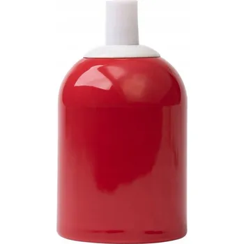 Objímka na žárovku KERAMICKÁ OBJÍMKA ŽÁROVKY E27 ČERVENÁ