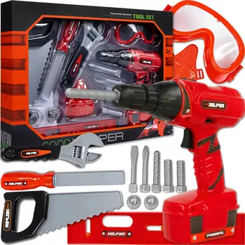 SADA NÁŘADÍ PRO DĚTI KUTILSKÁ DÍLNA ŠROUBOVÁK PILA PILNÍK