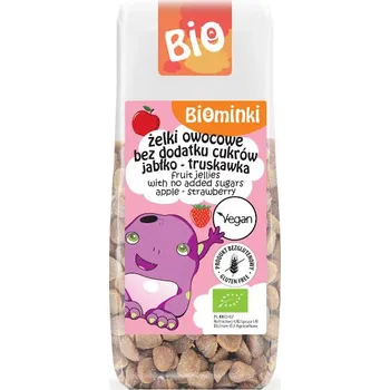 Bonbon BIOMINKI BIO Ovocné želé JABLKO JAHODA 75G