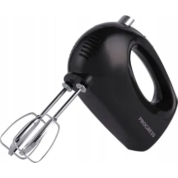 RUČNÍ MIXÉR ČERNÝ S NAPÁJENÍM ZE SÍTĚ, 5 RYCHLOSTÍ, 250 W PROGRESS, 18X13,5X8 CM