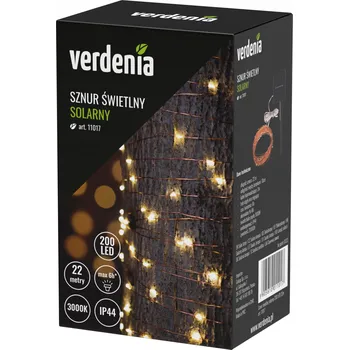 Venkovní osvětlení SOLÁRNÍ ZAHRADNÍ SVĚTLA Verdenia SVĚTELNÝ ŘETĚZ 200 LED 22 metrů