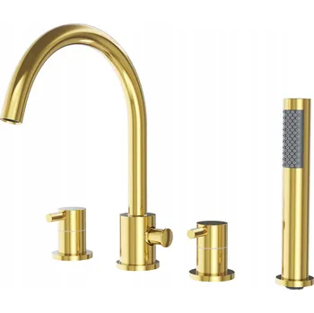 Vodovodní baterie Vanová a sprchová baterie na okraj vany Granitan KIVO zlatá