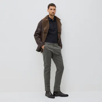 Pánské kalhoty Reserved - Kalhoty chino slim fit - tmavě zelená - 262BK-79M - 262BK-79M-33