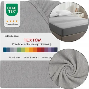 Prostěradlo PROSTĚRADLO S GUMOU 160x200 + 30 CM Bavlna Jersey SILNÉ 155g