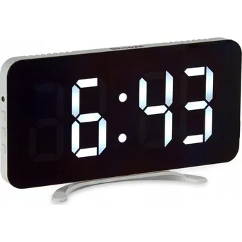Budík DIGITÁLNÍ BUDÍK HODINY S LED DISPLEJEM NA USB OBDÉLNÍKOVÝ