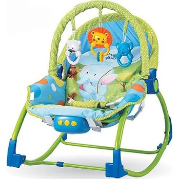 Vibrační lehátko s melodií - modré