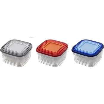 Dóza na potraviny Box na oběd, dózy na potraviny SADA KLIC BOX 5 kusů, vzduchotěsné uzavírání