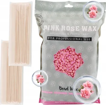 TVRDÝ VOSK NA DEPILACI do OHŘÍVAČE 1KG RŮŽE