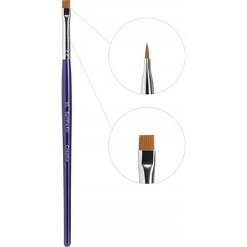 Kosmetický štětec Štětec Synthetic #15 CREATOR na obočí rovný, fialová rukojeť