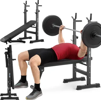 Posilovací lavice Posilovací lavice se stojanem na činky GYMTEK - lavice na cvičení, bench press