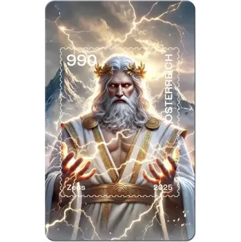 Poštovní známka (2025) MiNr. (Bl. ) ** - Rakousko - Krypto známka - Mytologie "Zeus"
