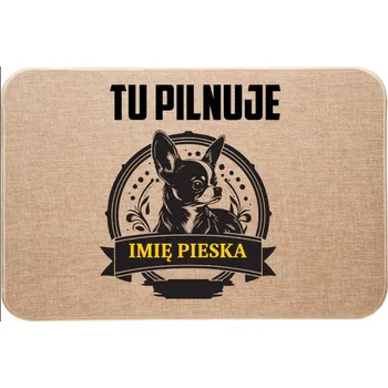 LNIANÁ VSTUPNÍ ROHOŽKA TADY HLÍDÁM + JMÉNO ČIVAVY