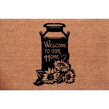 Kokosová rohožka ke dveřím Welcome To Our Home Podzimní rohožka