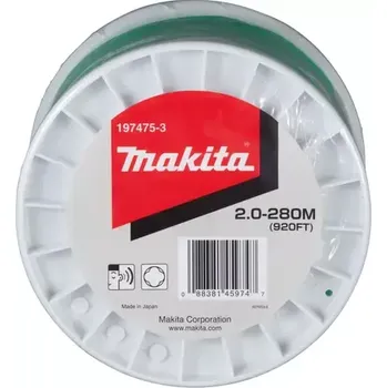 Struna do sekačky Makita 197475-3 nylonová struna 2 mm x 280 m zelená (197475-3)