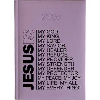 Kalendář Knižní kalendář 2026 A5 FunnyCase fialový