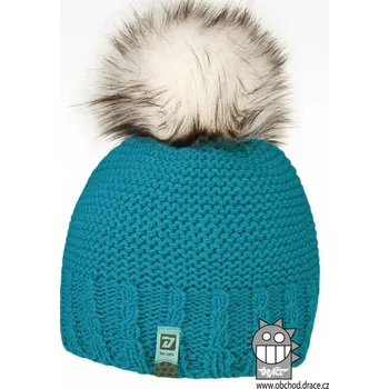 Čepice Pletená čepice Dráče - Rainbow 08, tyrkysová Barva: Tyrkysová, Velikost: 50-52