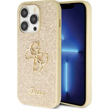 Pouzdro na mobilní telefon Zadní Kryt Guess pro Apple iPhone 14 Pro zlatý