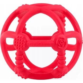 Ortodontické kousátko GiliGums silikonové červené