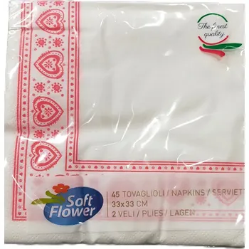 Papírový ubrousek Papírový ubrousek čtvercový 33 cm x 33 cm