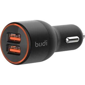 Držák do auta SEFIS rychlonabíječka do auta 2x USB-A QC 3.0 36W 2.4A 5V