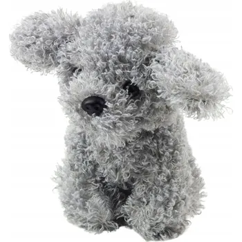 plyšák PLYŠOVÁ PLYŠÁK PEJSEK PUDL MINIATURNÍ ŠEDÝ 20CM