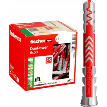 Hmoždinka Hmoždinky Fischer DuoPower s límcem 6x50 mm, 100 ks