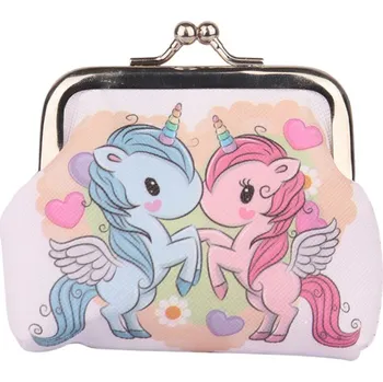 Dětská peněženka Dva Jednorožci Kovový Zámek 10x9cm