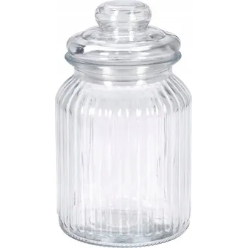 Dóza na potraviny Skleněná zavařovací sklenice se skleněným víčkem 750ml