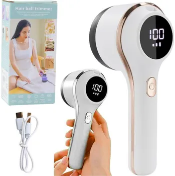 Odžmolkovač Elektrický odstraňovač žmolků na tkaniny a oblečení, 3 rychlostní režimy, bílý