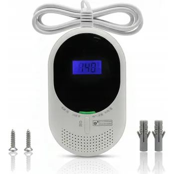 Detektor CO Detektor Oxidu Uhelnatého plynu 2v1 Detektor oxidu zemního uhelnatého 85 dB LCD 230 V
