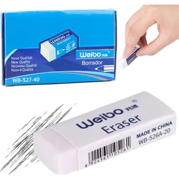 Pryž Guma na mazání školní kancelářská bílá WB-527-40 3,5cm