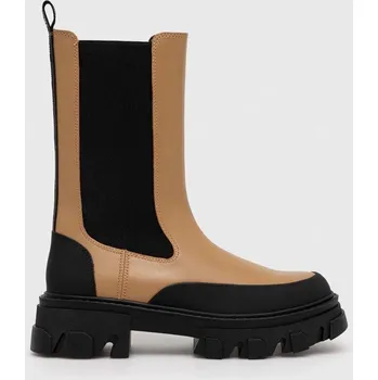 Dámská zimní obuv Kožené kotníkové boty Dkny Jonie K3366233.CAR hnědá 82X, EUR 38