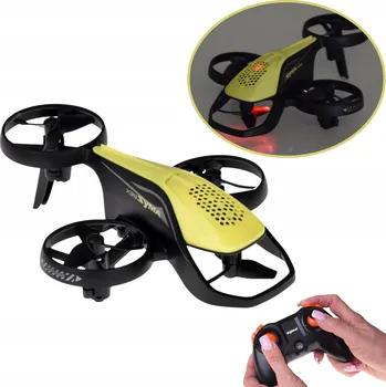 RC model auta DÁLKOVĚ OVLÁDANÝ DRON S OVLADAČEM PRO ZAČÁTEČNÍKY, SVĚTELNÉ EFEKTY