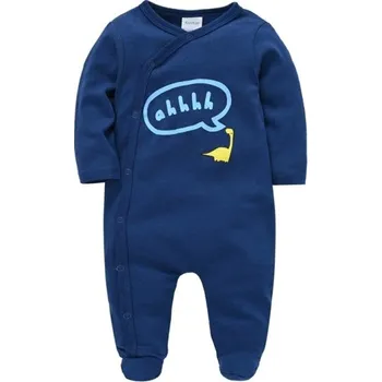 Kojenecký overall Bavlněný dětský overal s kresleným potiskem Dupačky a pyžamo pro kojence Měkké oblečení pro novorozence Chlapecký overal z prodyšné bavlny 9-12 měsíců