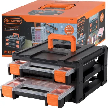 PŘENOSNÝ DÍLENSKÝ ORGANIZÉR MODULÁRNÍ 2x12 ZÁSOBNÍKŮ TACTIX