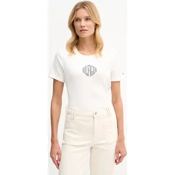 Pánské tričko Bavlněné tričko Tommy Hilfiger WW0WW47880 béžová 01B, vel. XL