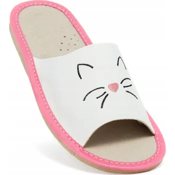 Dámské pantofle Dětské Papuče pantofle s kočičím vzorem, pohodlné, NOWO 35
