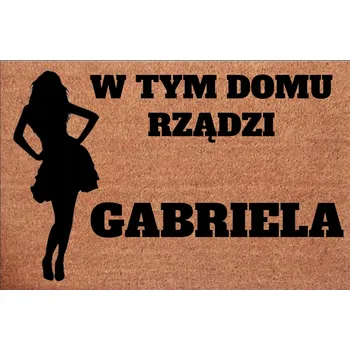 Rohožka Kokosová rohožka, hotová, 39 x 59 cm