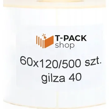 Samolepící etiketa Termální etikety bílé Samolepky 60 x 120 mm, 500 ks