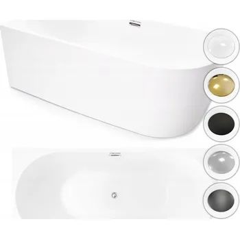 Vana Wanna rohová akrylátová vana Corciano Moderní 1 odtok uprostřed 170 x 80 cm