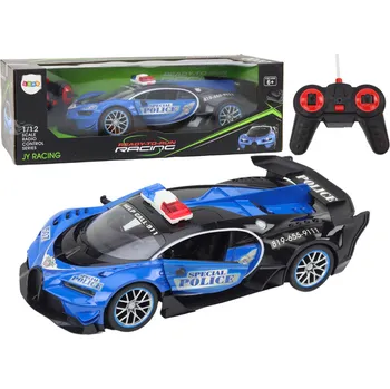 RC model auta RC Policejní auto na dálkové ovládání v měřítku 1:12, modré