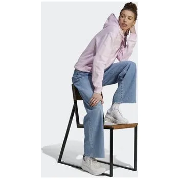 Dámská mikina adidas Mikina Essentials Linear Hoodie IL3343 Růžová Regular Fit XS