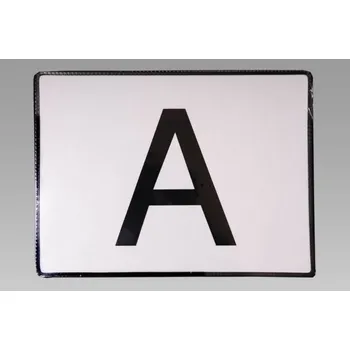 Samolepicí dekorace na vozidlo Cedule "A" odpad - pevná reflexní