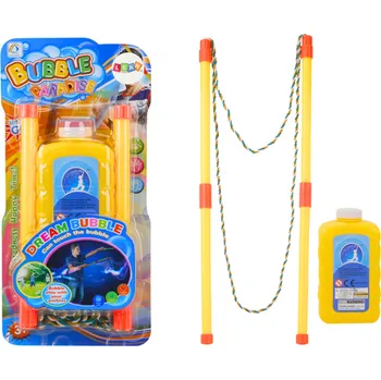 Bublifuk Sada na obrovské mýdlové bubliny provázek tekutina 500ml
