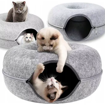 Pelíšek pro psa Pelíšek CoolStaff , šedá, kulatý 50 cm x 50 cm x 20 cm