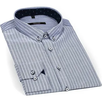 Pánská košile Luxusní pánská košile ANREDE Šohaj Strážnice, modrá - silný proužek 5846 ES, dlouhý rukáv, slim fit, vel. 44