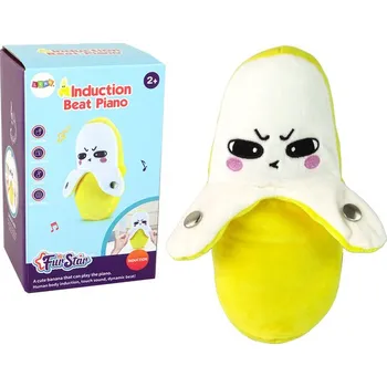 plyšák Plyšový Banán Interaktivní Hudba 22 cm Žlutý